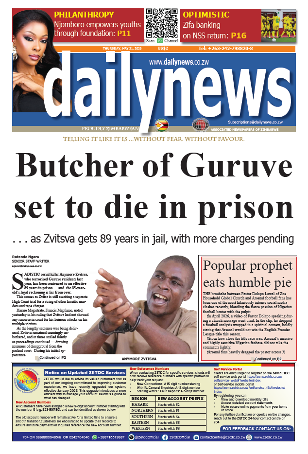 Thursday 21 May 2026